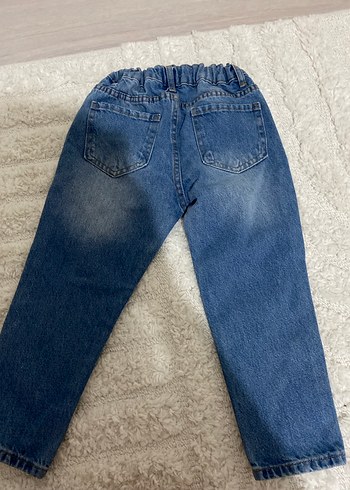 Erkek Çocuk Gri Batik Desenli Bol Kesim Kot Pantolon - Görsel 3