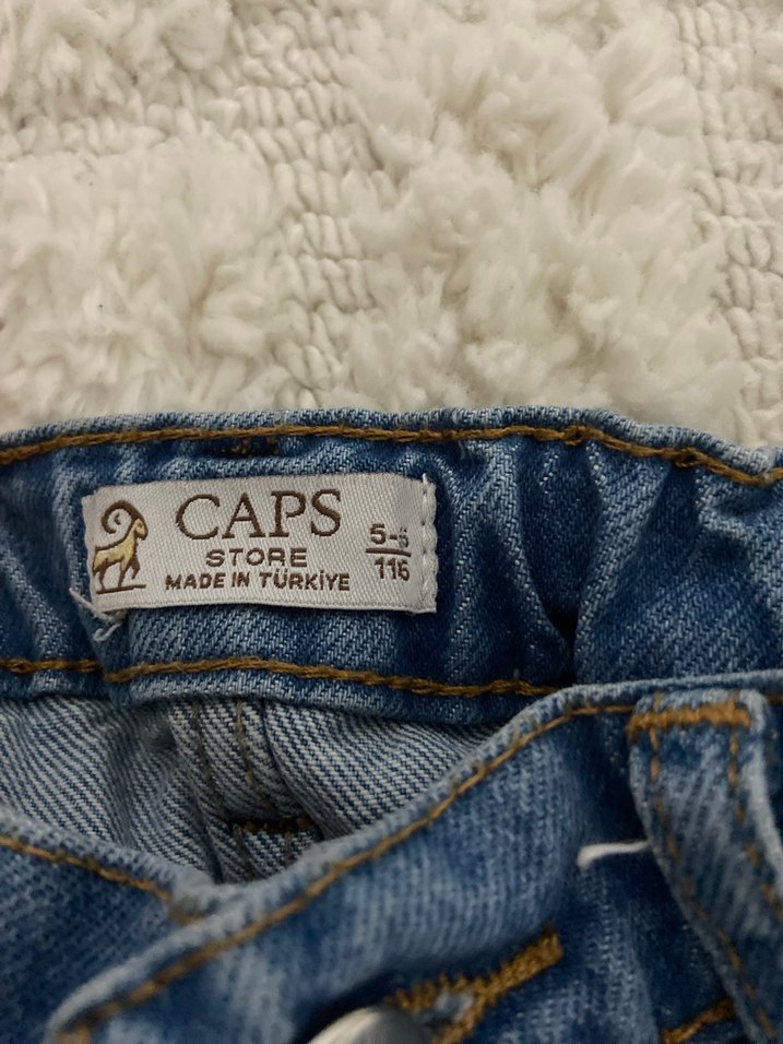 Erkek Çocuk Gri Batik Desenli Bol Kesim Kot Pantolon - Görsel 4