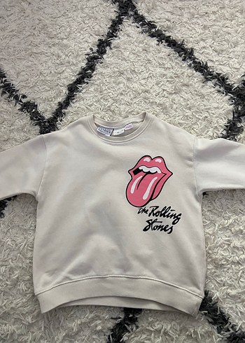 Erkek için Beyaz Rock Punk Sweatshirt - Görsel 2