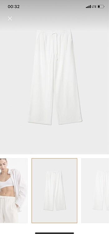 Stradivarus keten pantolon - Görsel 7