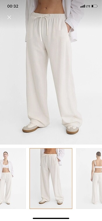 Stradivarus keten pantolon - Görsel 8