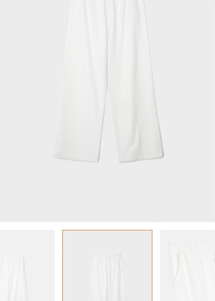 Stradivarus keten pantolon - Görsel 4