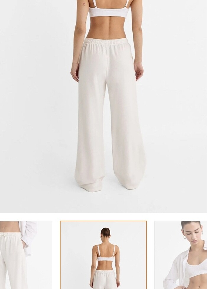 Stradivarus keten pantolon - Görsel 5