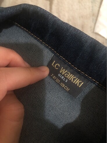 8 Yaş Beden lacivert Renk LCW kız çocuk kot ceket