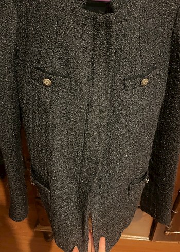 Gri Kadın Yün Kaban ceket - Görsel 3