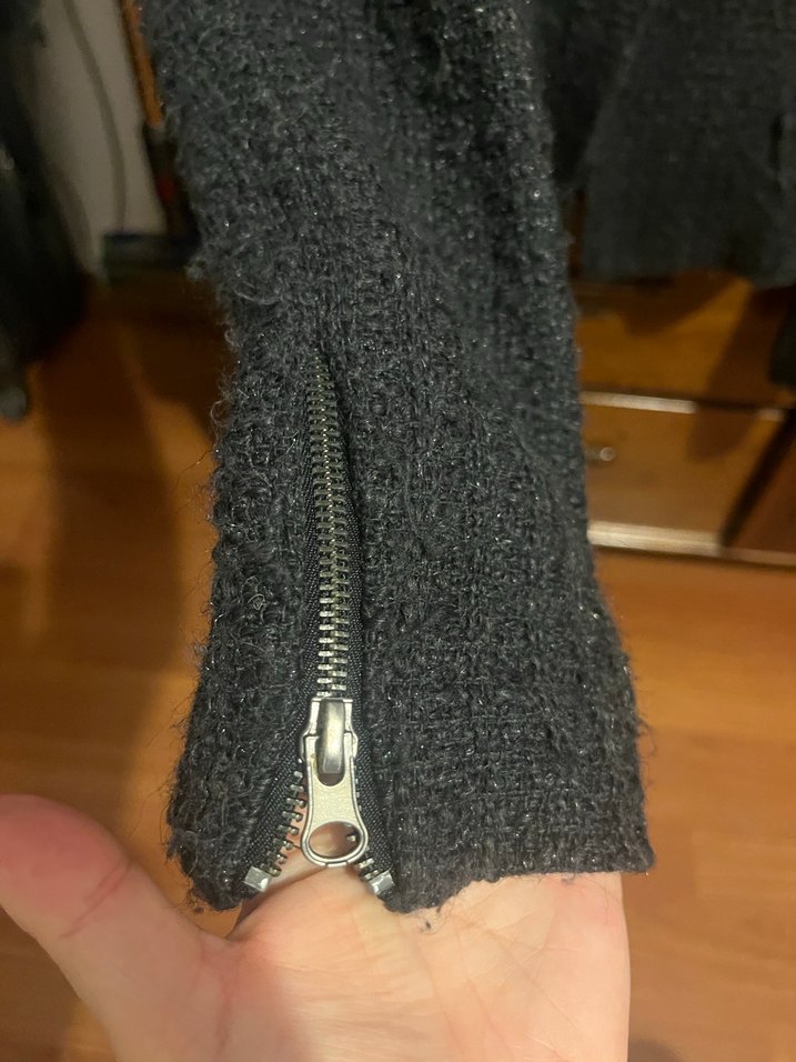 Gri Kadın Yün Kaban ceket - Görsel 4