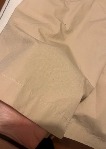 Bej gömlek Elbise - Görsel 6