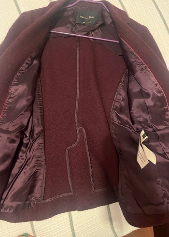 Massimo Dutti Bordo Kadın  Ceket - Görsel 4