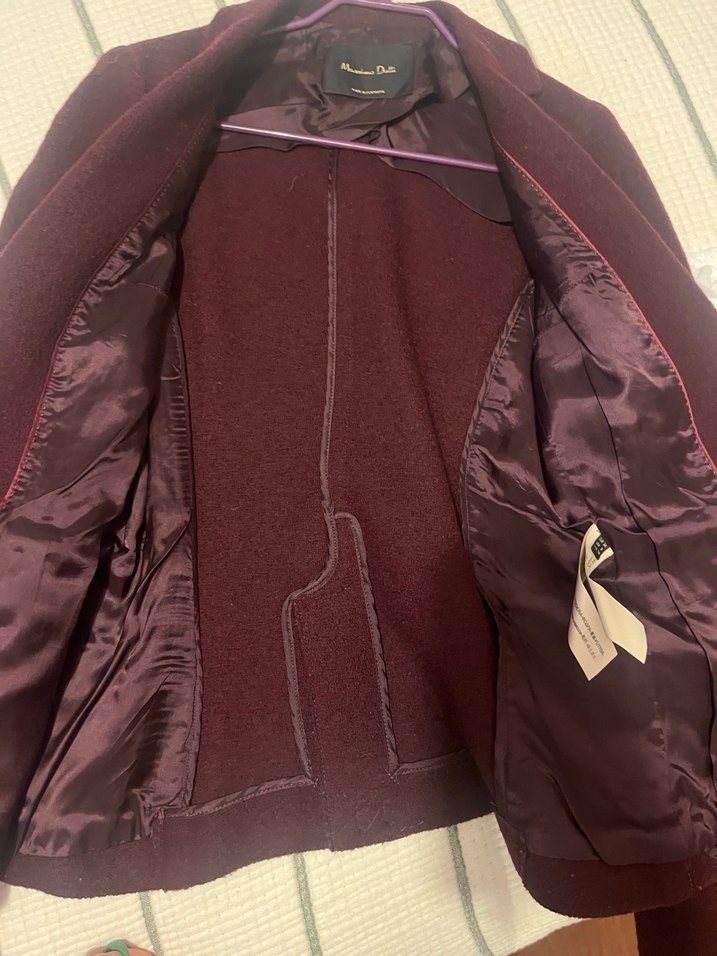 Massimo Dutti Bordo Kadın  Ceket - Görsel 4