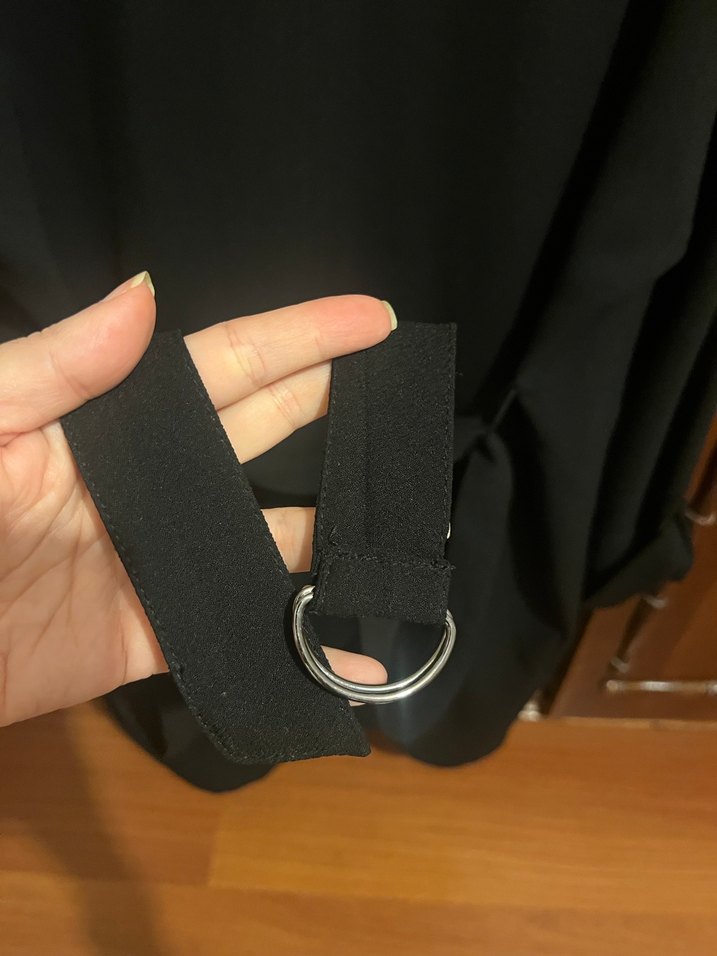 Siyah  Midi Ceket. - Görsel 4