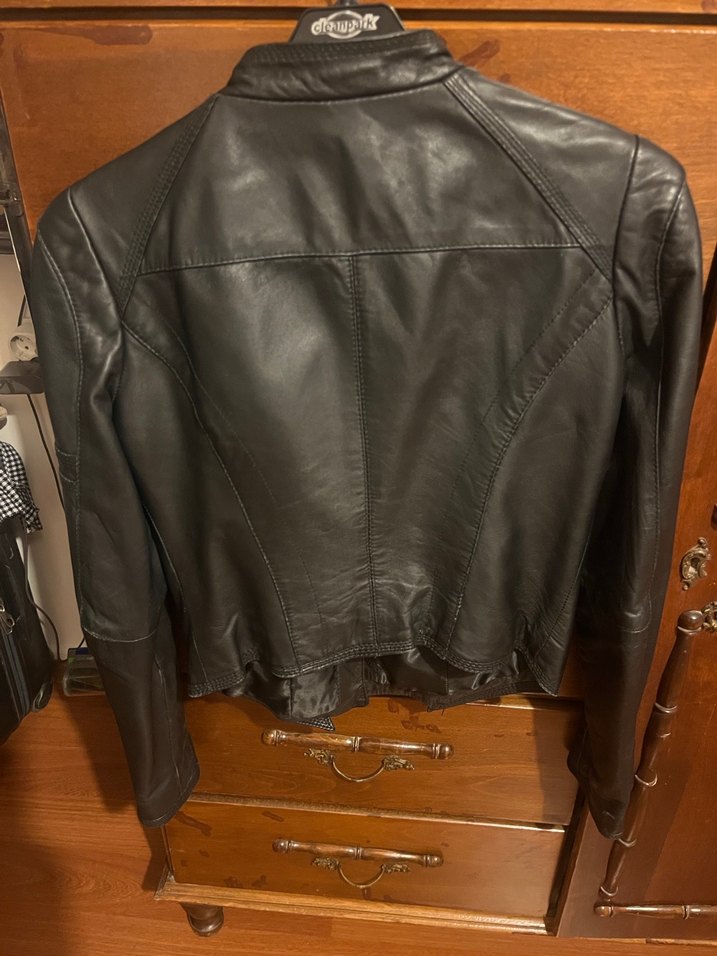 Zara Deri Ceket kadın - Görsel 3