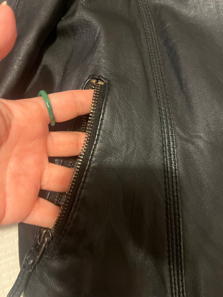Zara Deri Ceket kadın - Görsel 4