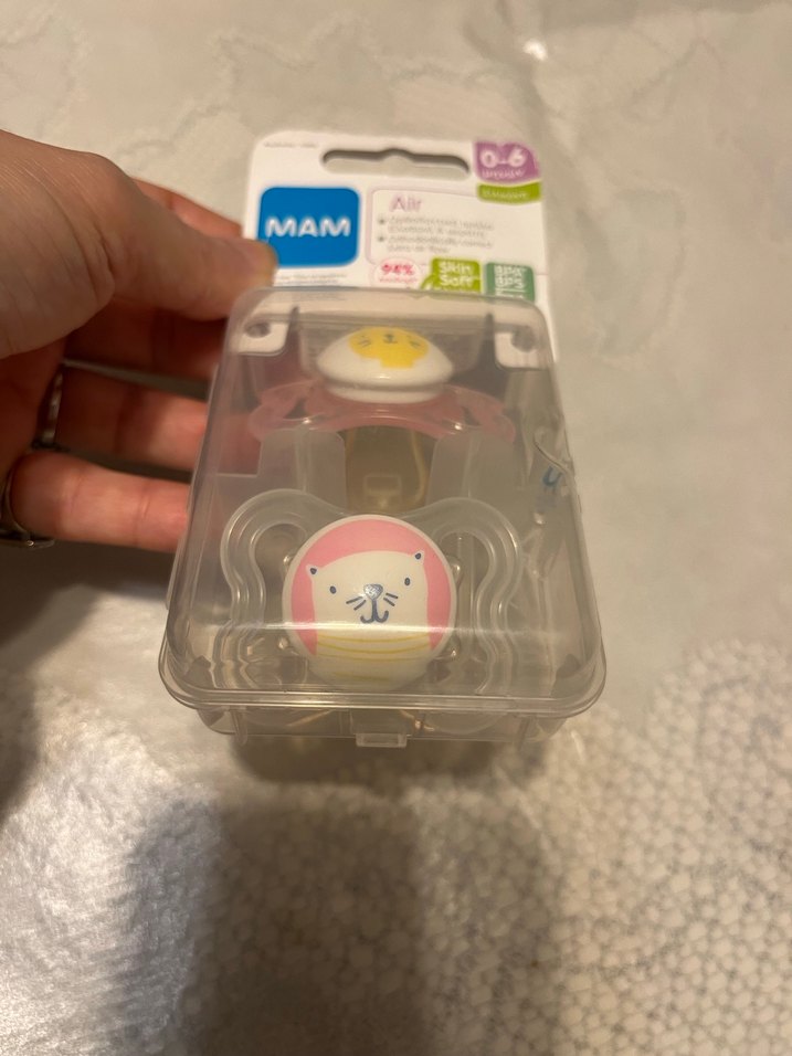 MAM 0-6 Ay Silikon Emzik - Pembe - Görsel 3