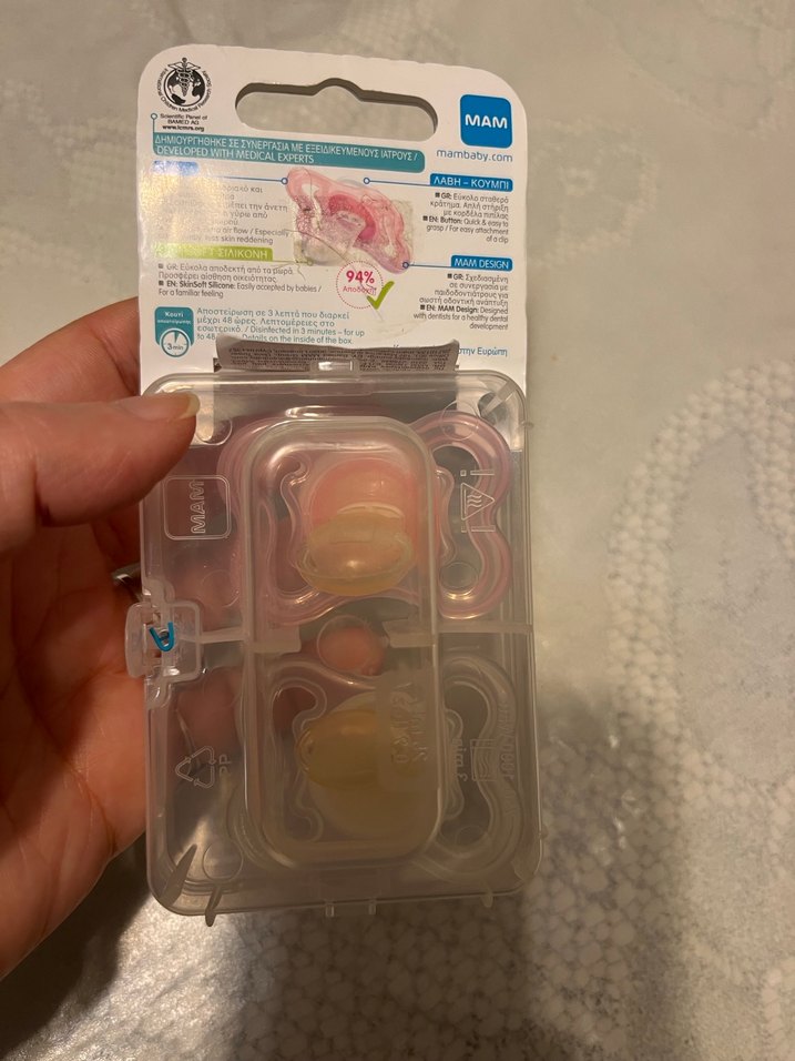 MAM 0-6 Ay Silikon Emzik - Pembe - Görsel 4