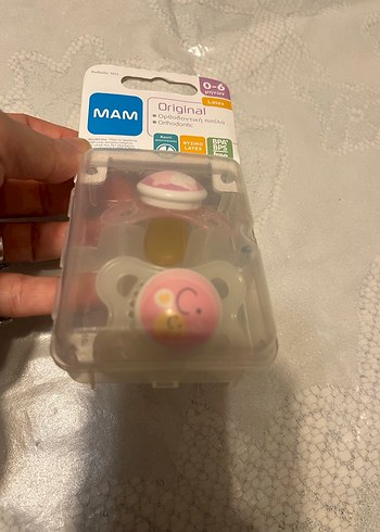 MAM Orijinal Ortodontik Lateks Emzik 0-6 Ay Pembe - Görsel 3