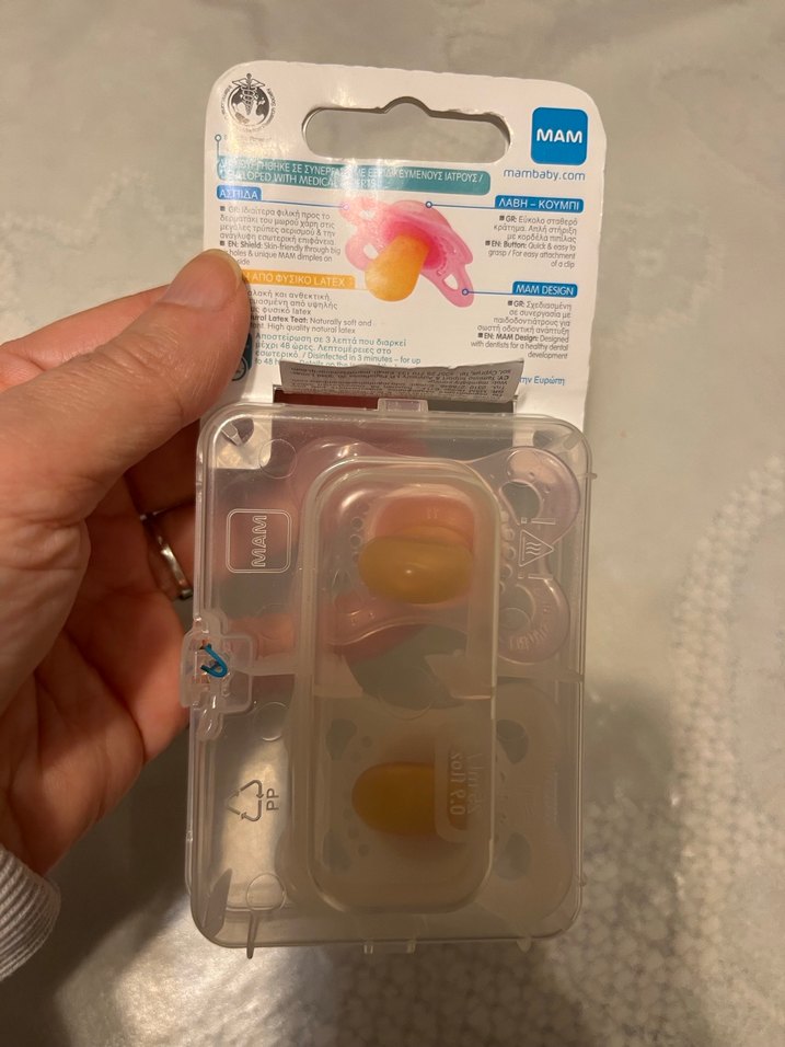 MAM Orijinal Ortodontik Lateks Emzik 0-6 Ay Pembe - Görsel 4