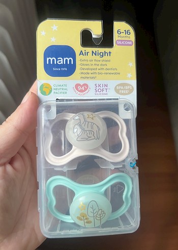Mam Air Night Silikon Emzik 6-16 Ay Pastel