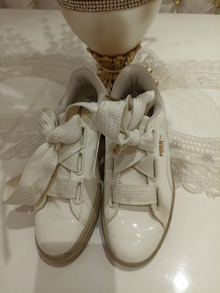 Bej Dolgu Topuklu Kadın Spor Ayakkabı - Görsel 3