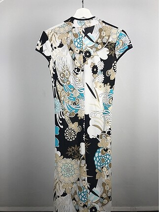 xs Beden Desenli Kimono Elbise