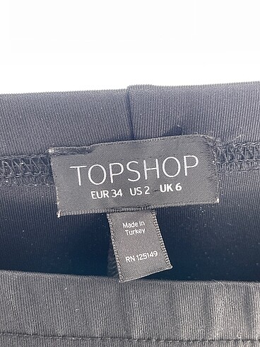 34 Beden siyah Renk Topshop Kalem Etek %70 İndirimli.