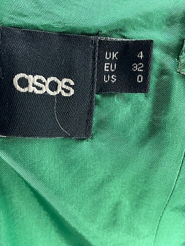 32 Beden yeşil Renk Asos peplum taşlı Elbise p İndirimli.