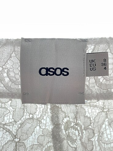 36 Beden beyaz Renk Asos dantel Pareo pantolon