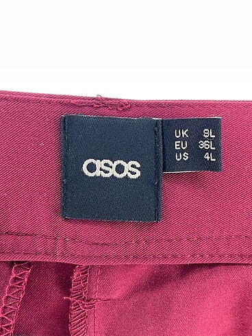 36 Beden bordo Renk Asos Kumaş Pantolon p İndirimli.
