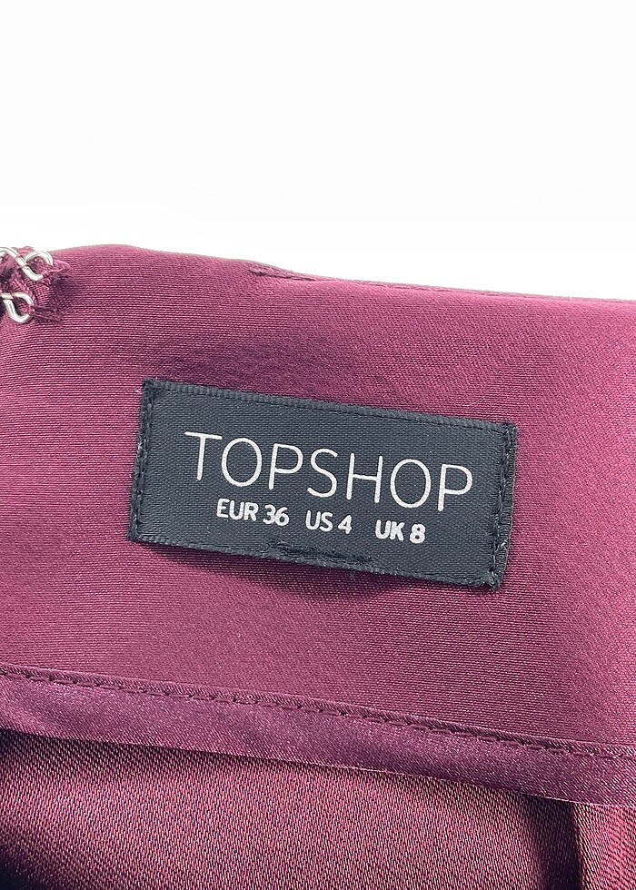 Topshop bordo şort etek - Görsel 4