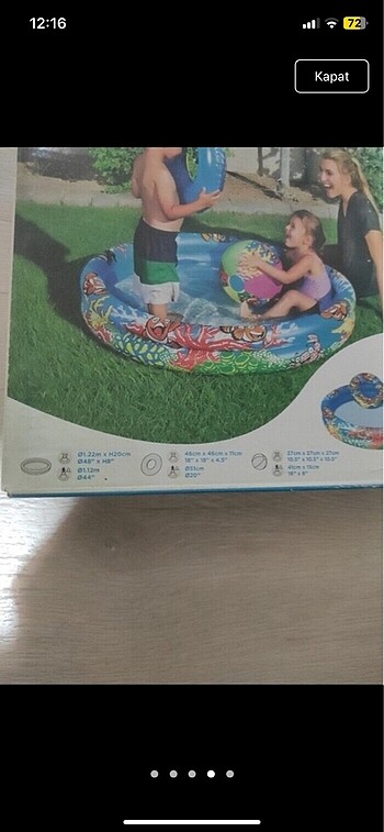  Beden Renk Çocuk havuzu deniz simit top set