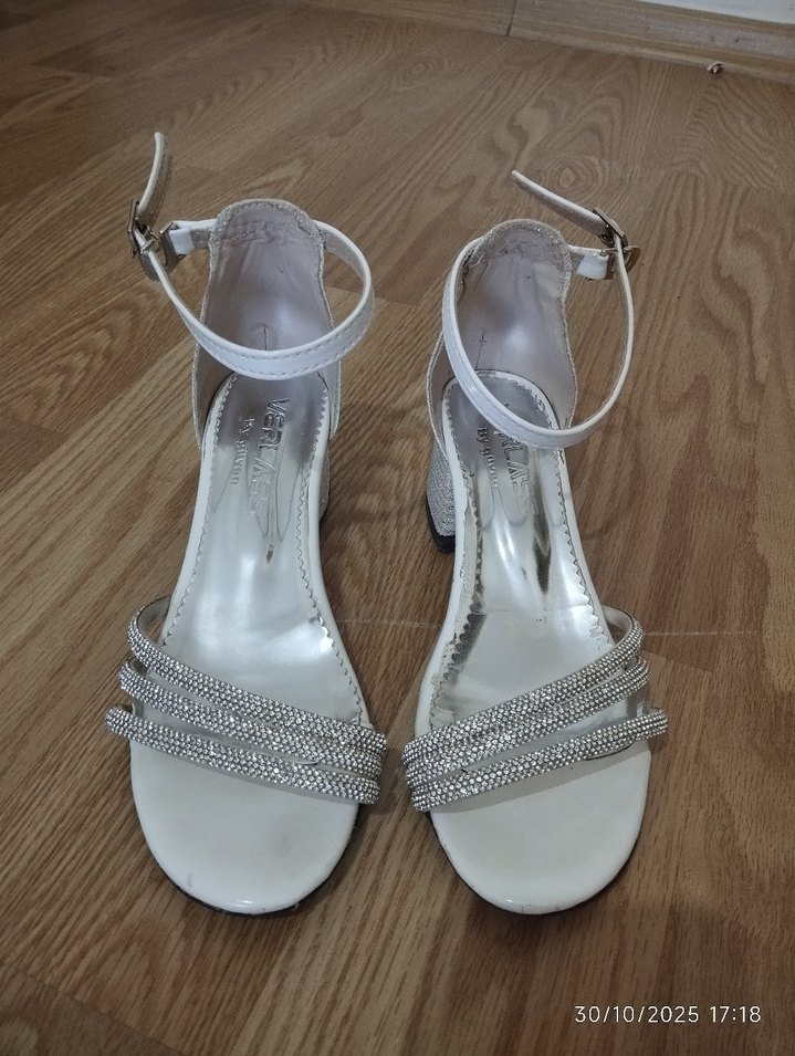 Tokalı Kalın topuklu Kiz cocuk Abiye Ayakkabı - Görsel 3