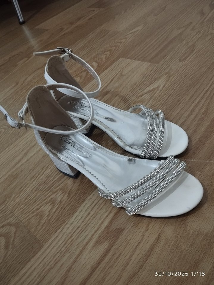 Tokalı Kalın topuklu Kiz cocuk Abiye Ayakkabı - Görsel 5