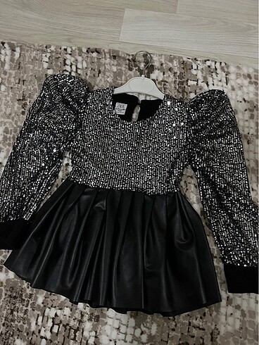 Zara payetli elbise