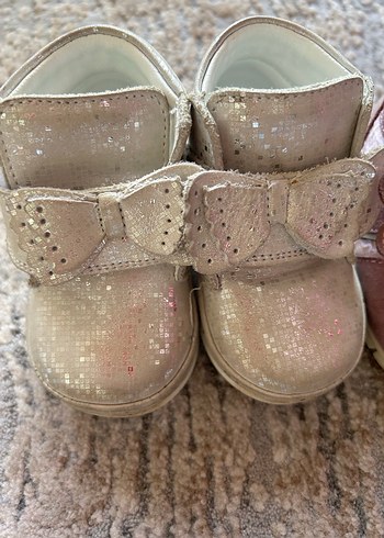 Kız Bebek Pembe İlk Adım Ayakkabısı Velcro - Görsel 2