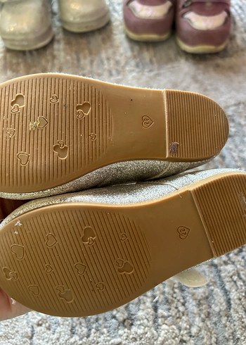 Kız Çocuk Bej Kürklü Babet Ayakkabı - Görsel 2