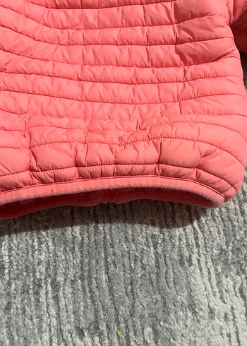 Kız Çocuk Pembe Kapüşonlu Mont - Görsel 3
