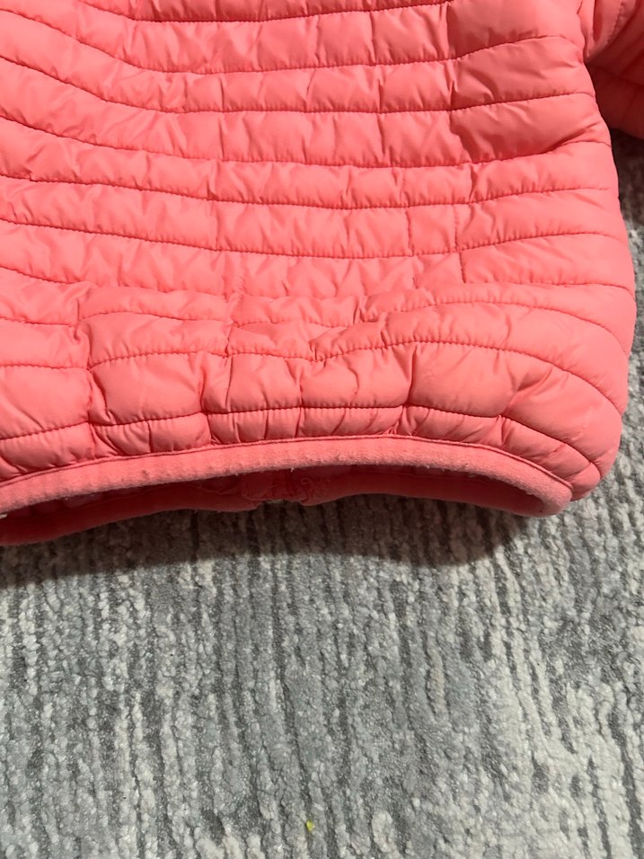 Kız Çocuk Pembe Kapüşonlu Mont - Görsel 3