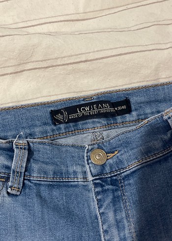 Kadın Mavi Denim Kot Pantolon - Görsel 3