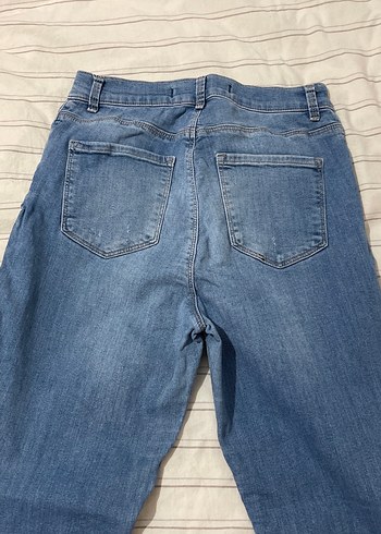 Kadın Mavi Denim Kot Pantolon - Görsel 4