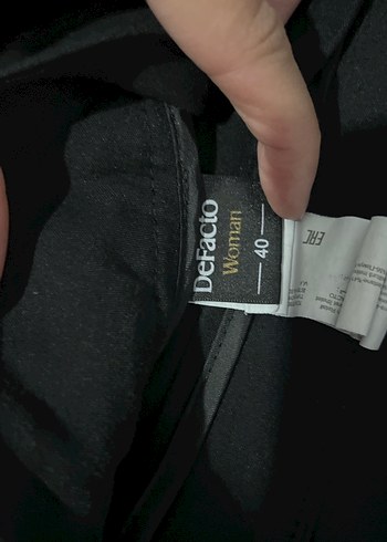 Siyah Kadın Kumaş Pantolon - Görsel 4