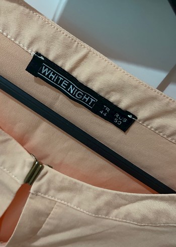 Bej Keten Kısa Kollu Bluz - Görsel 3