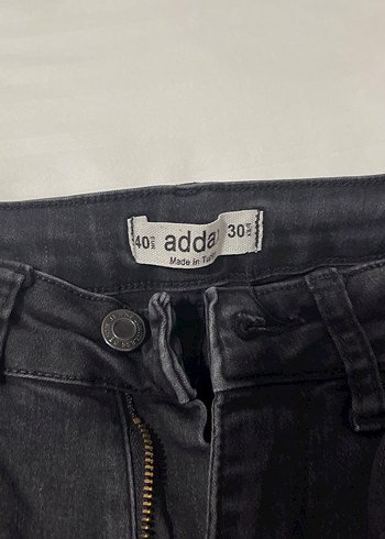 Siyah Kadın Jean Pantolon Midi Boy - Görsel 2