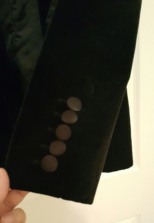 40 Beden siyah Renk kadife ceket