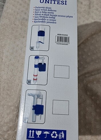 Beden Gama Pratik Tek Basmalı Rezervuar Klozet İç Takımı Model 99
