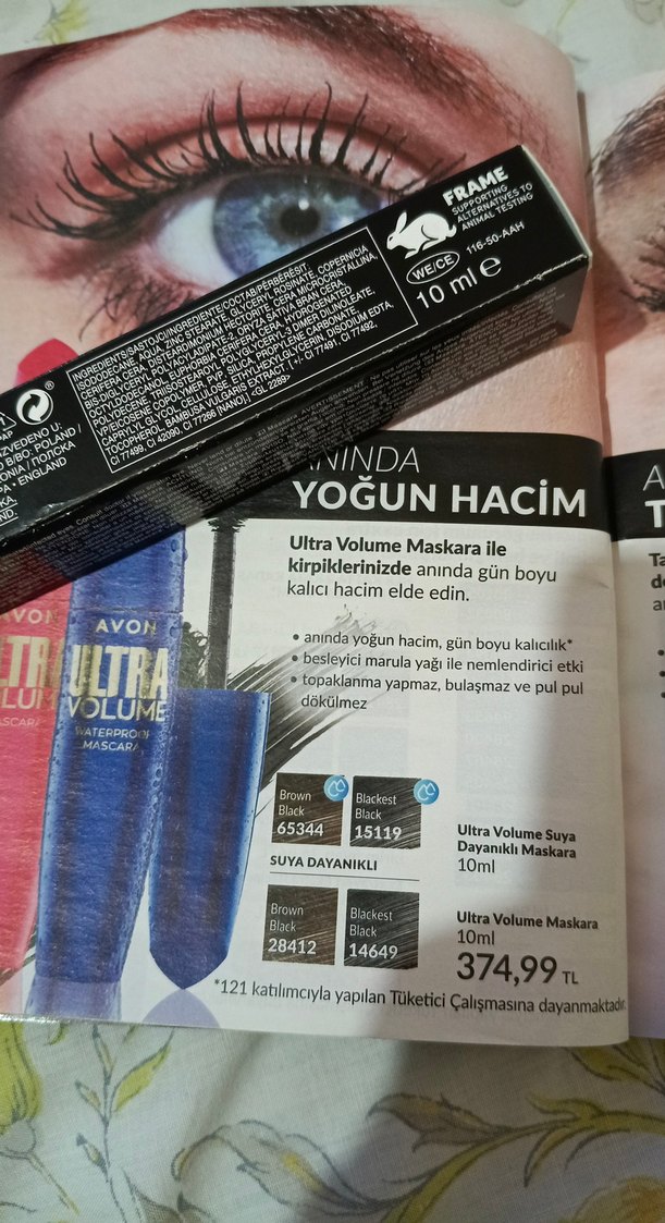 Avon Ultra Volume Suya Dayanıklı Maskara 10 ml - Görsel 4