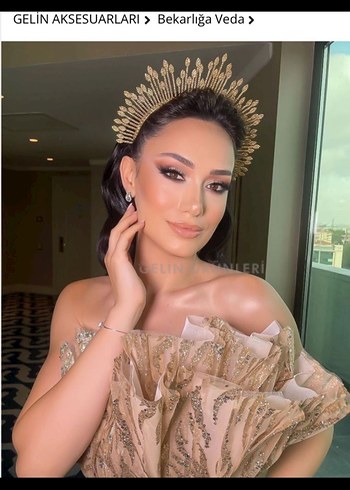 Kına tacı gold - Görsel 2
