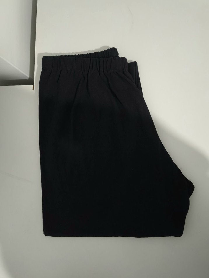 Erkek Siyah Basic Uzun Kollu Pijama Takımı - Görsel 3