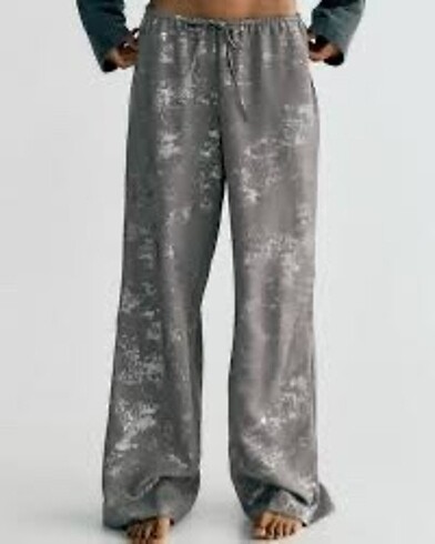 Zara DESENLI FOLYO BASKILI PANTOLON