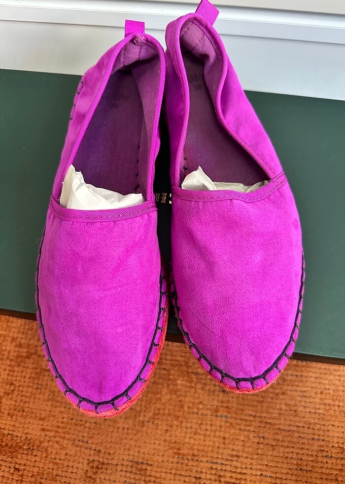 Zara fuşya bez ayakkabı - Görsel 2