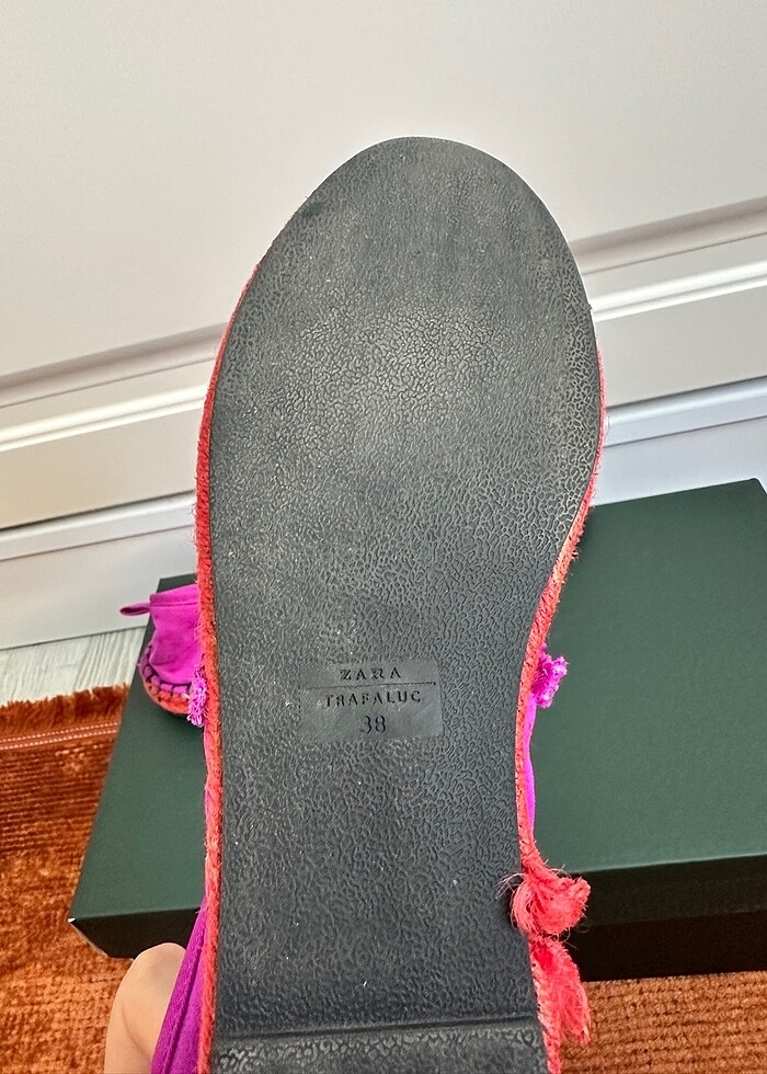 Zara fuşya bez ayakkabı - Görsel 3