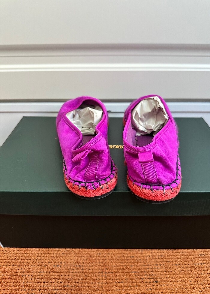 Zara fuşya bez ayakkabı - Görsel 5